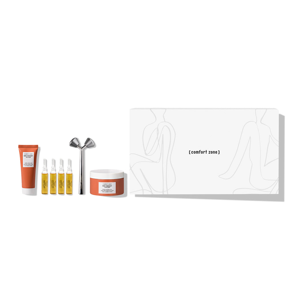 28-Tage Tone Kit von [ comfort zone ] – Pflegeroutine mit Peeling, Tone Shot, Deep Toning Tool & D-Age Cream