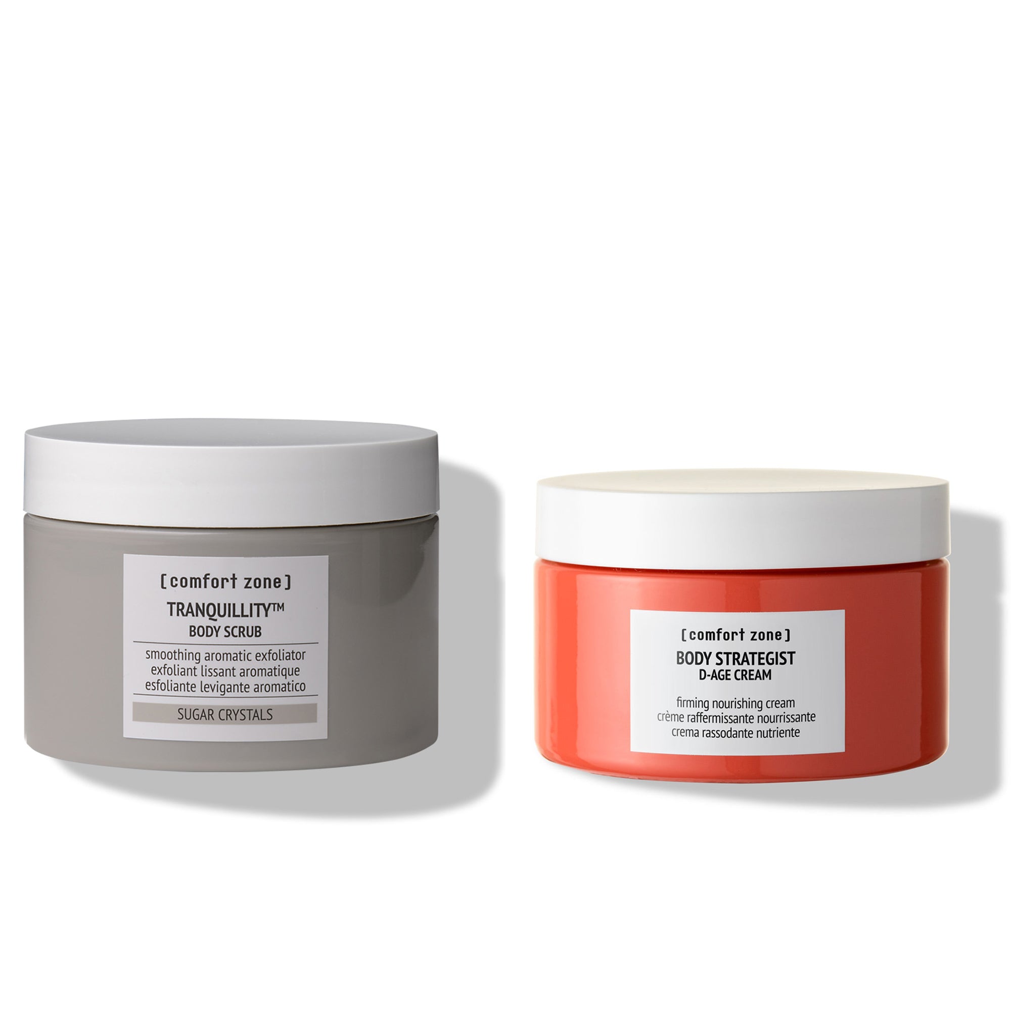 Comfort Zone:  EXFOLIATING BODY DUO  Das Duo-Set für eine weiche, strahlende und straffe Haut -
