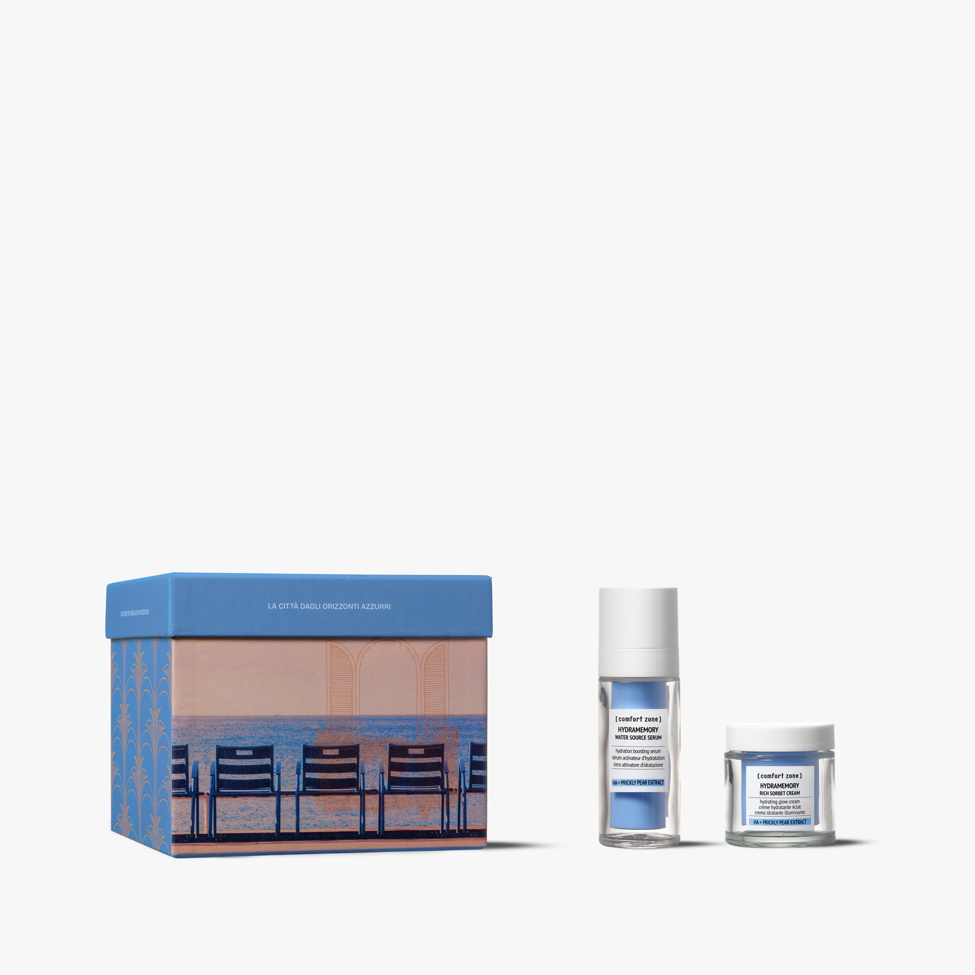 Comfort Zone: Kit The City Of Blue Horizons Feuchtigkeitsspendendes Gesichtspflege-Set für einen natürlichen Glow-8004608529620

